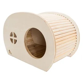 PetBuddy karavan, přírodní domek, 34.5 x 20 x 22 cm, borové dřevo